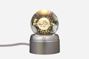 SILVER ROUND LED LAMP G-6