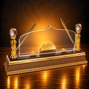 Gold Islamic Desk Pyramid AS-W-25C