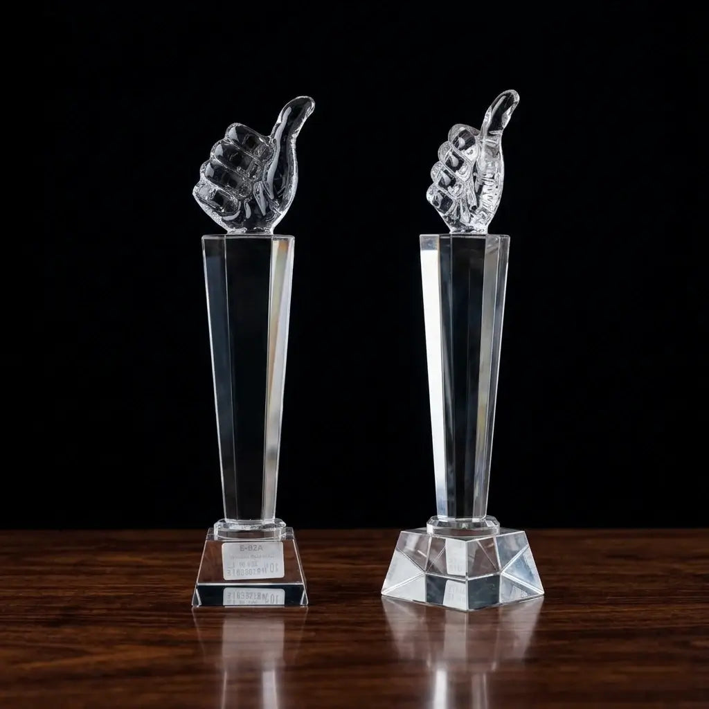 Clear Crystal Oscar Trophy OS-1003