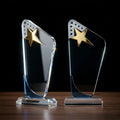 Clear Crystal Star Award With Clear BASE OS-1029