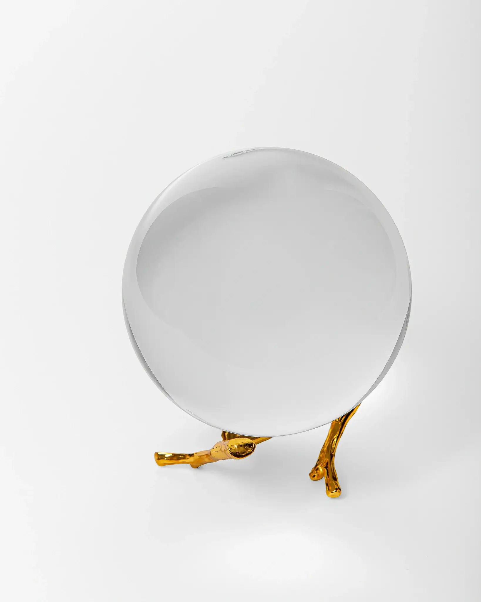 CRYSTAL BALL WITH METAL BASE P-4 ( WHOLESALE )