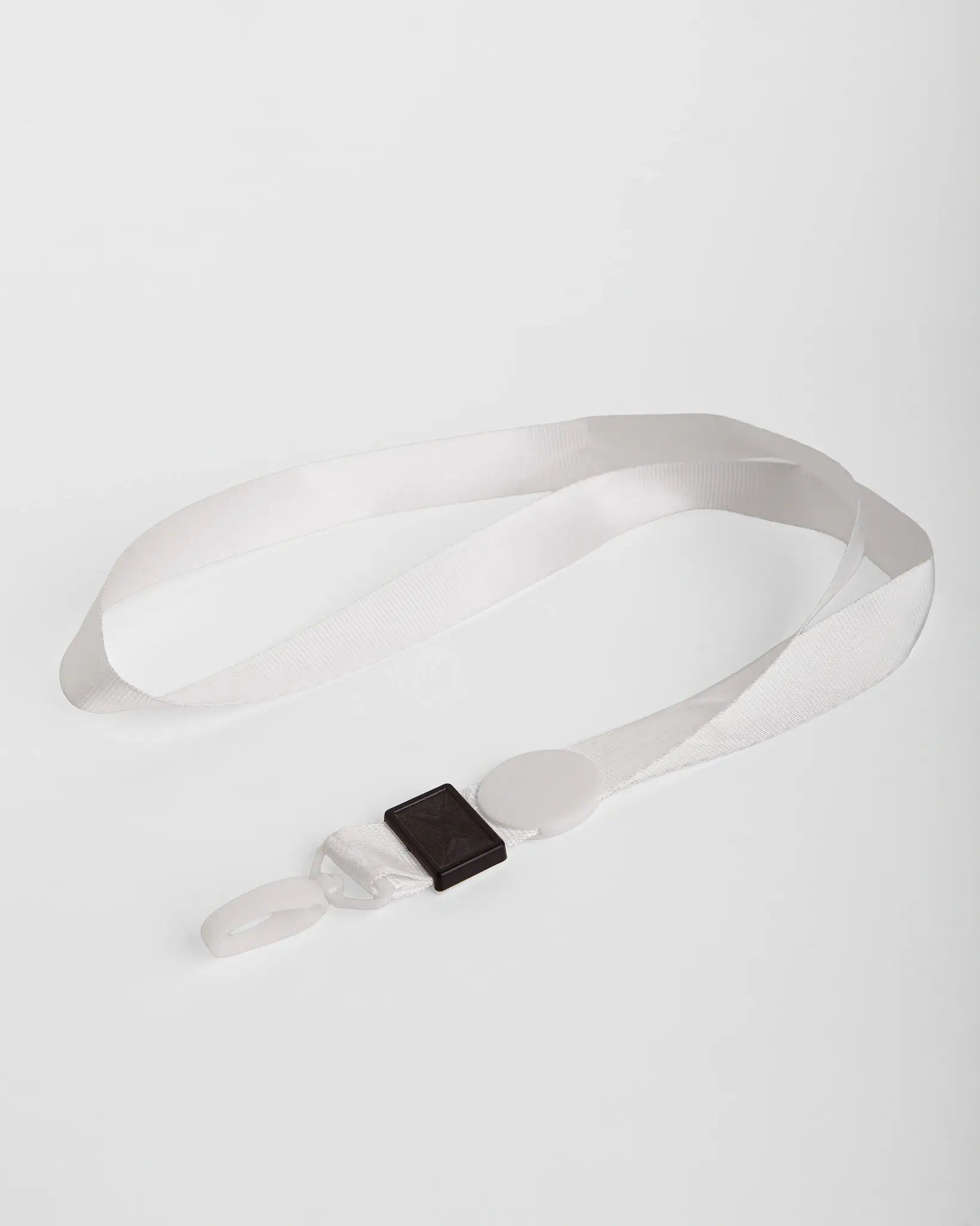WHITE ID LANYARD S-02 ( WHOLESALE )