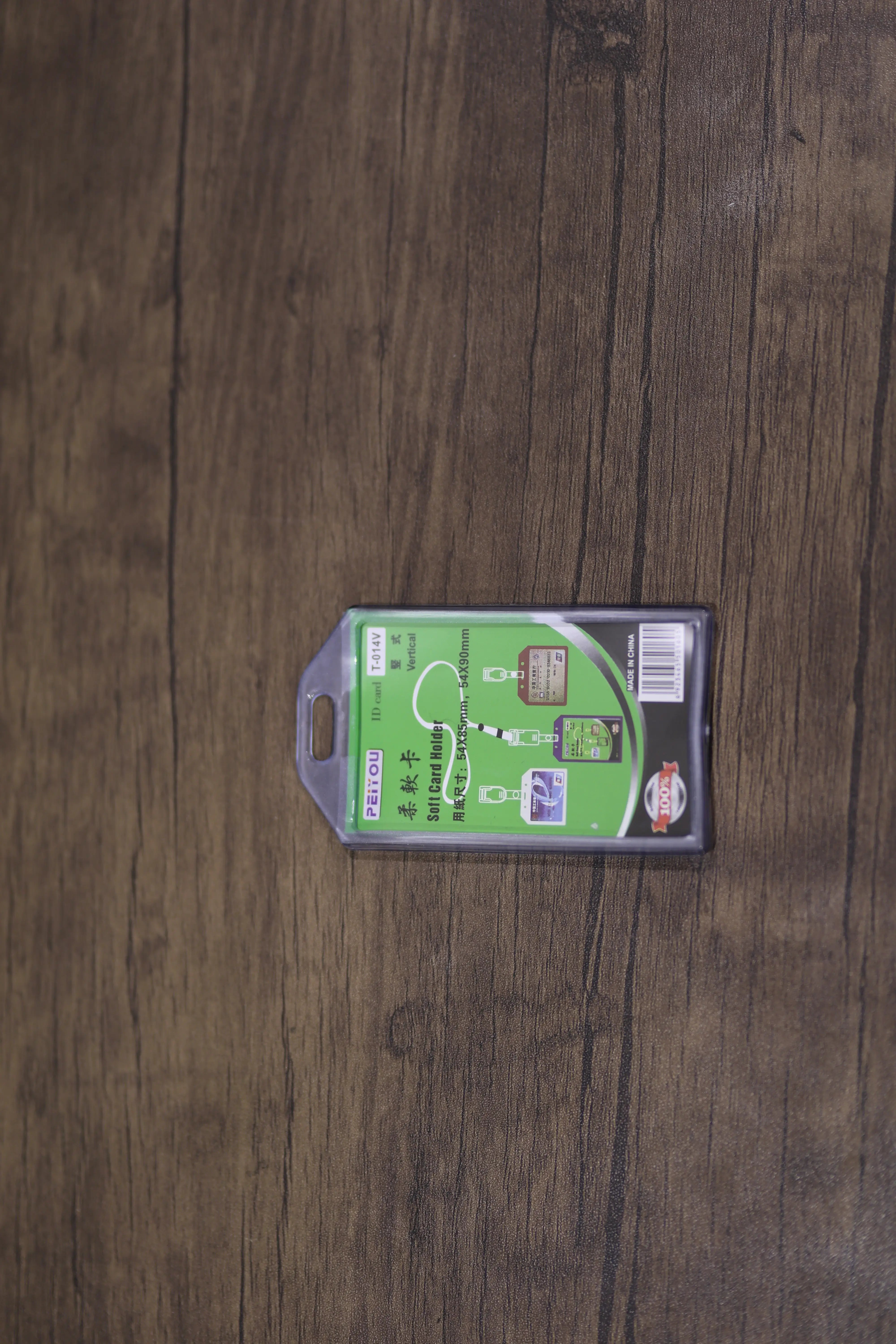 VERTICAL PLASTIC ID CARD HOLDER S-08