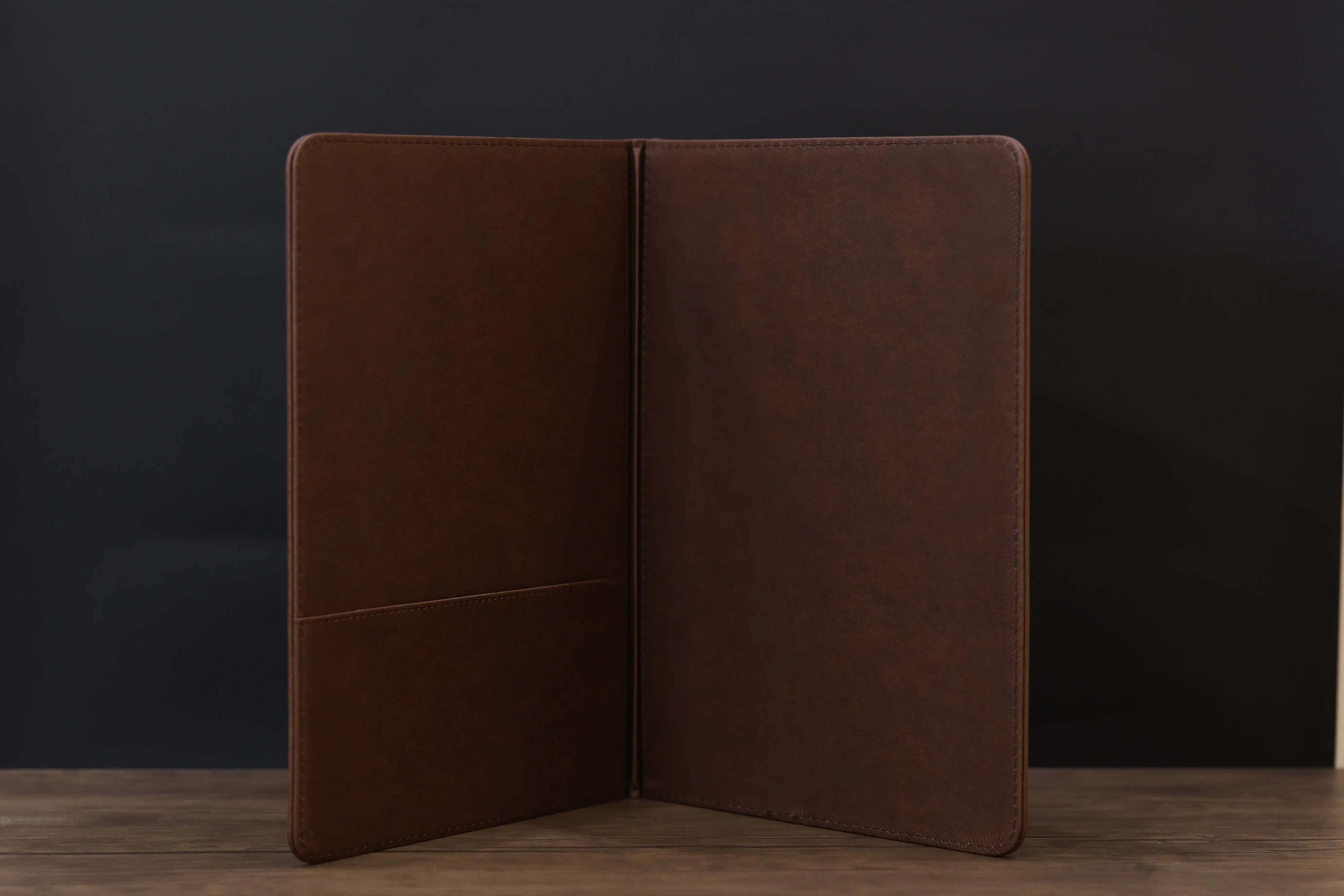 BROWN LEATHER COVER WITH POCKET SH-07-2