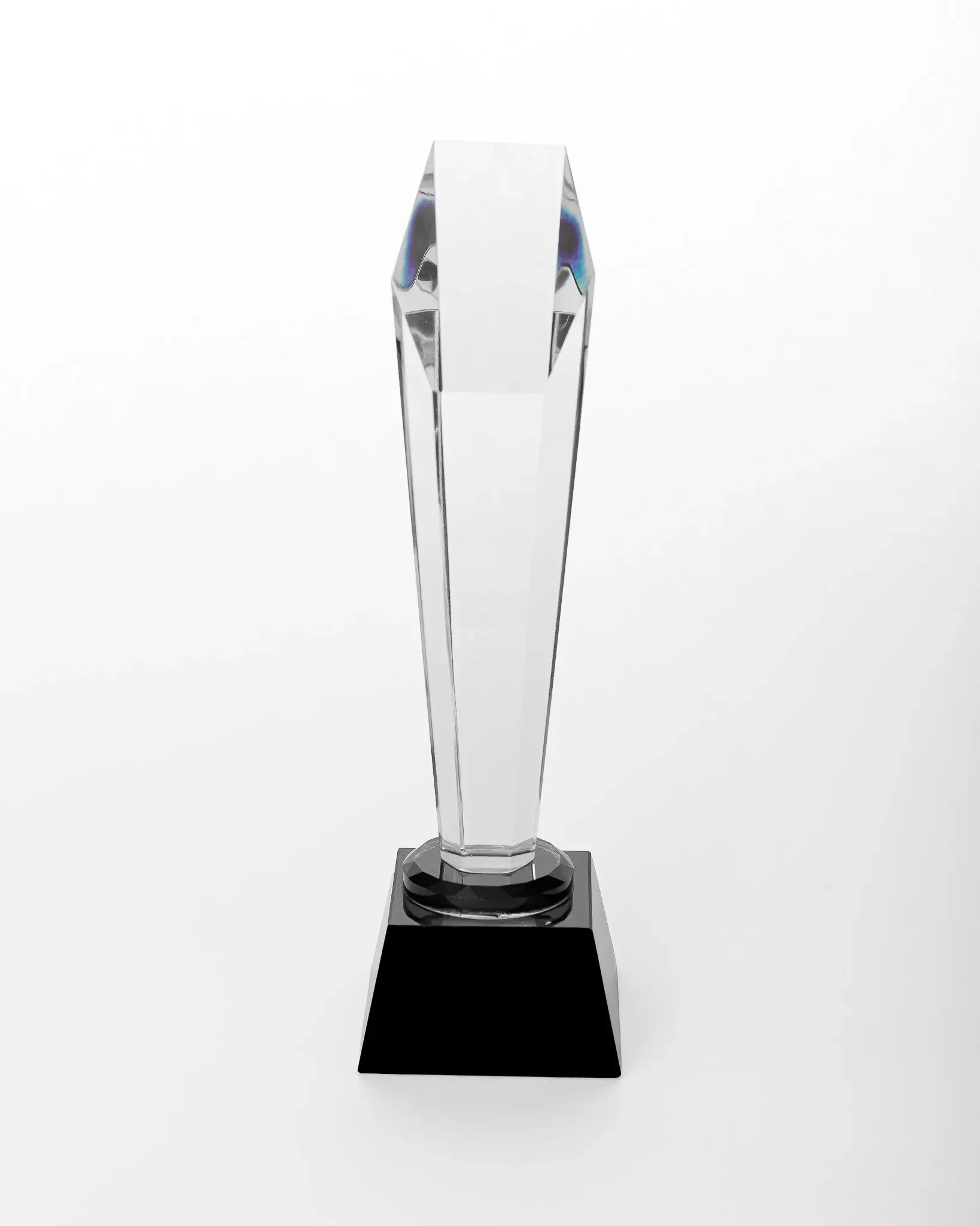 SMALL CRYSTAL OSCAR WITH BLACK BASE AH-8-4 ( WHOLESALE )