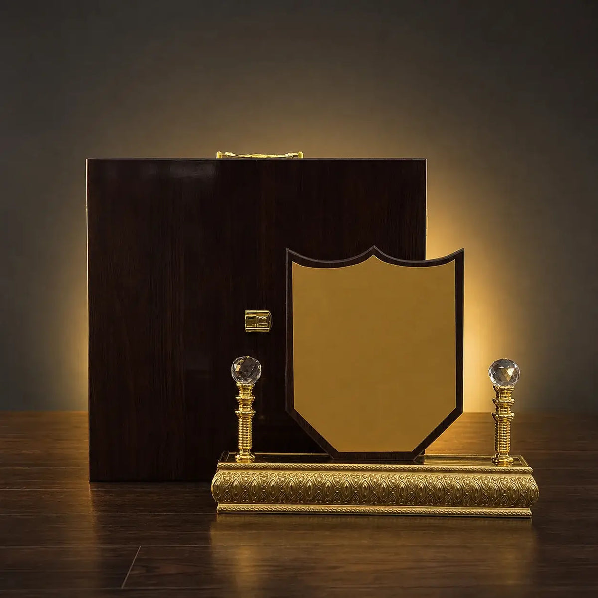 Small Brown Gate Shield AS-W-17A