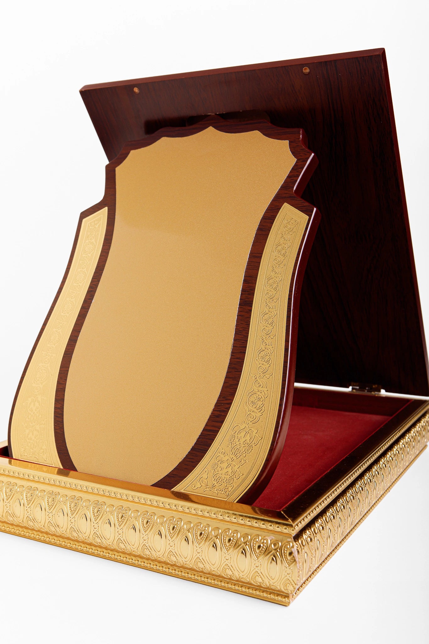 WOODEN QURAN AWARD WITH GOLD FINISH W-31 ( WHOLESALE )