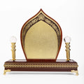 MEDIUM WOODEN GATE AWARD WITH GOLD FINISH W-3001