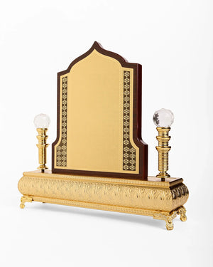 MEDIUM B GATE AWARD WITH GOLD FINISH W-3008