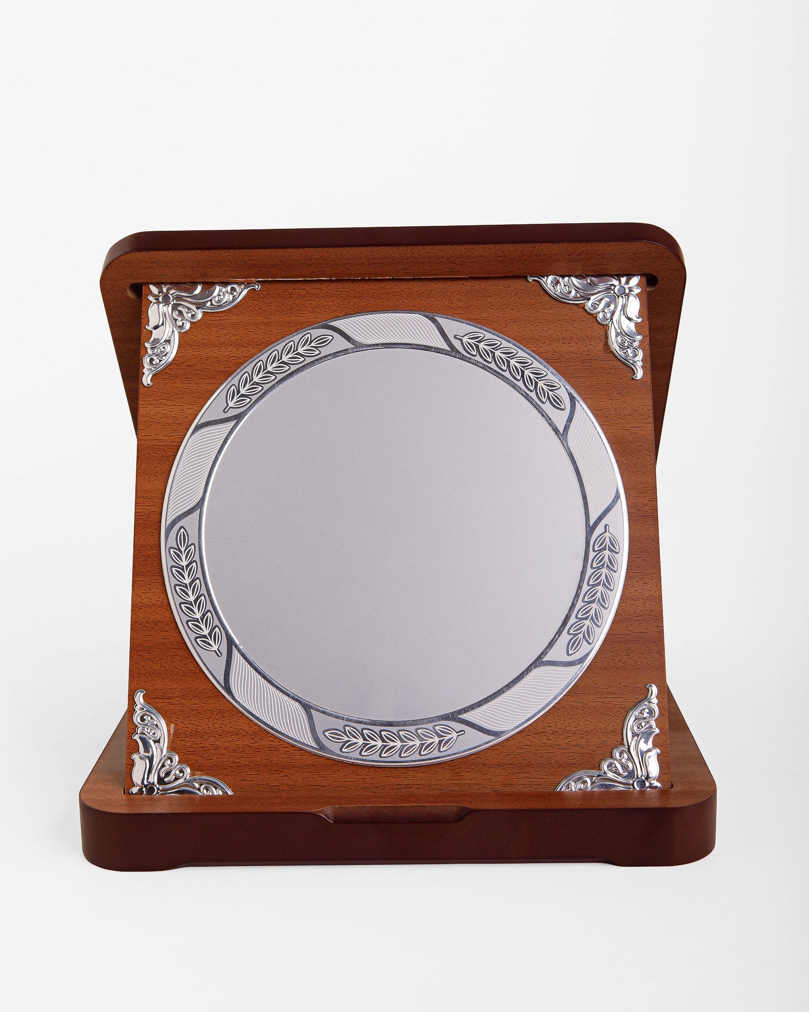 WOODEN AWARD WITH GOLD EMBLEM WW-25S ( WHOLESALE )