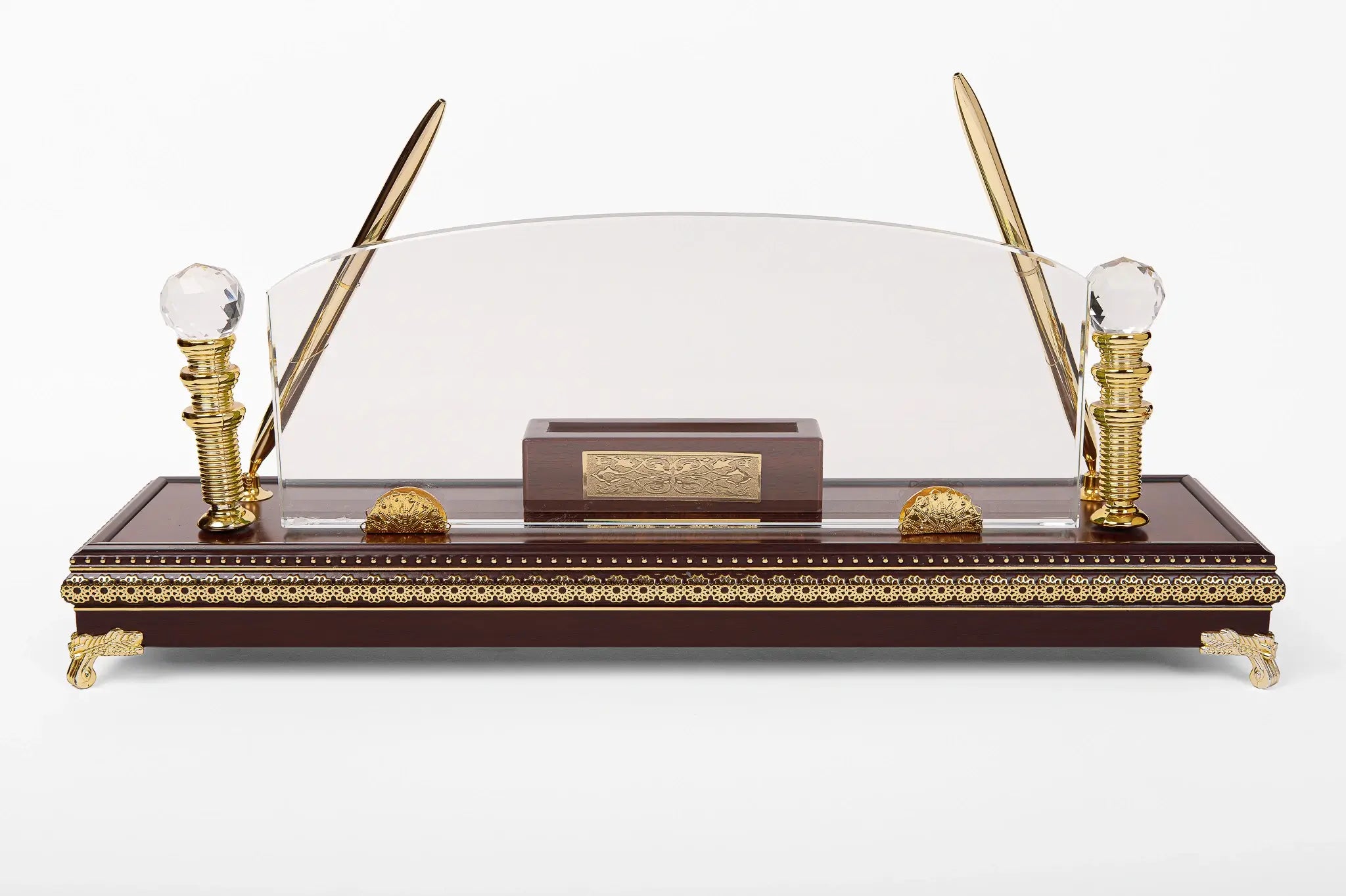 GOLD CRYSTAL DESK PYRAMID W-10 ( WHOLESALE )