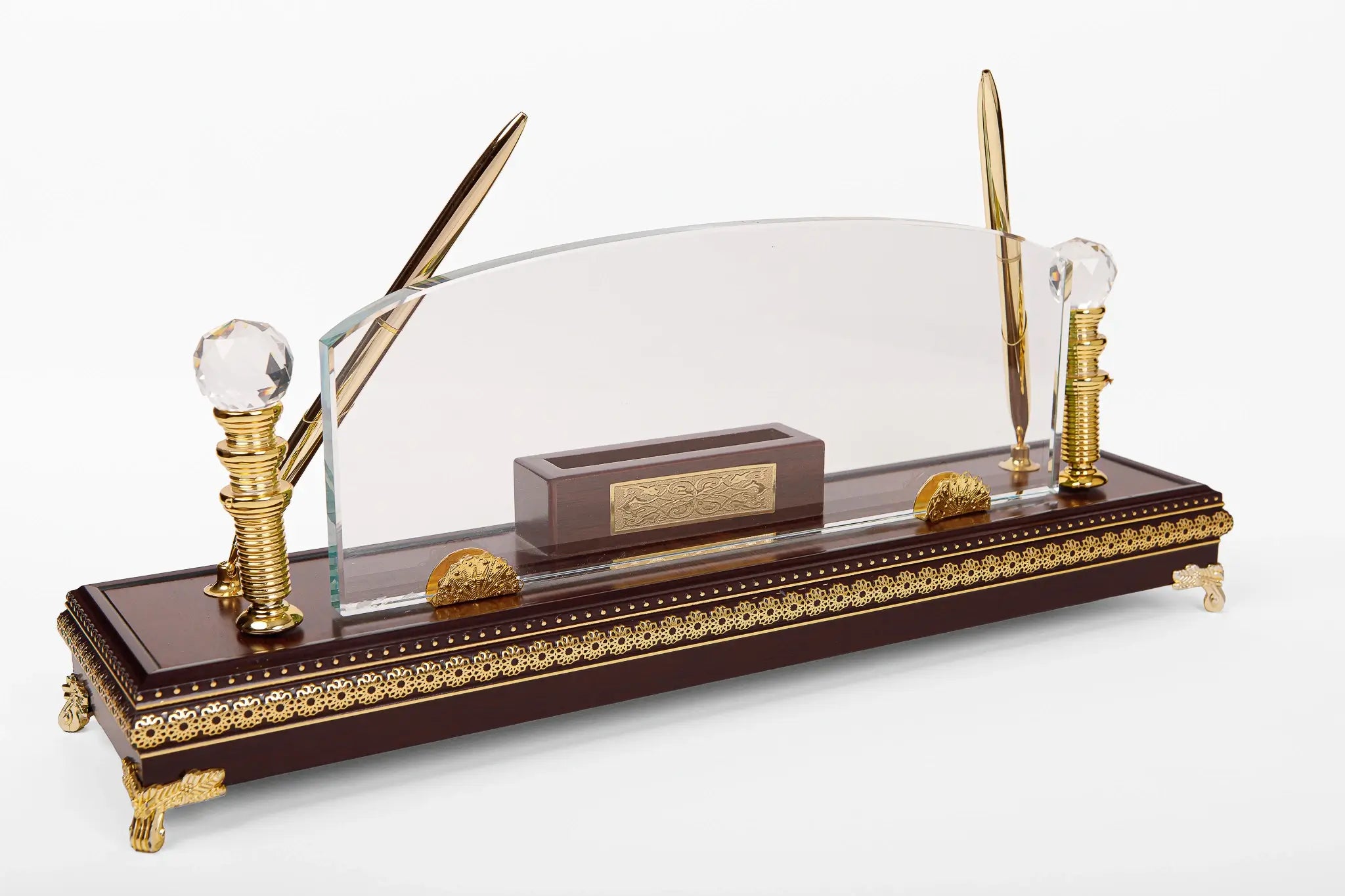 GOLD CRYSTAL DESK PYRAMID W-10 ( WHOLESALE )