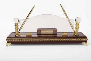 GOLD CRYSTAL DESK PYRAMID W-12