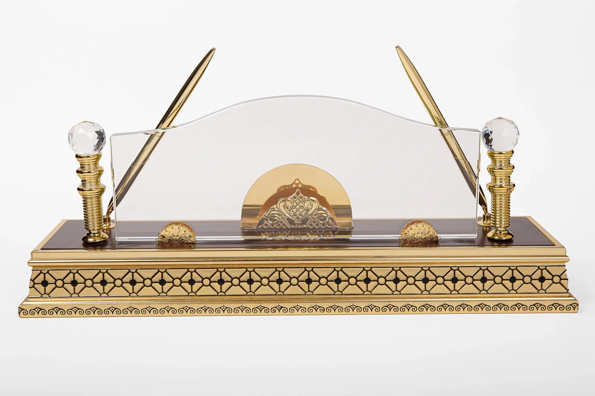 GOLD CRYSTAL DESK PYRAMID W-17 ( WHOLESALE )